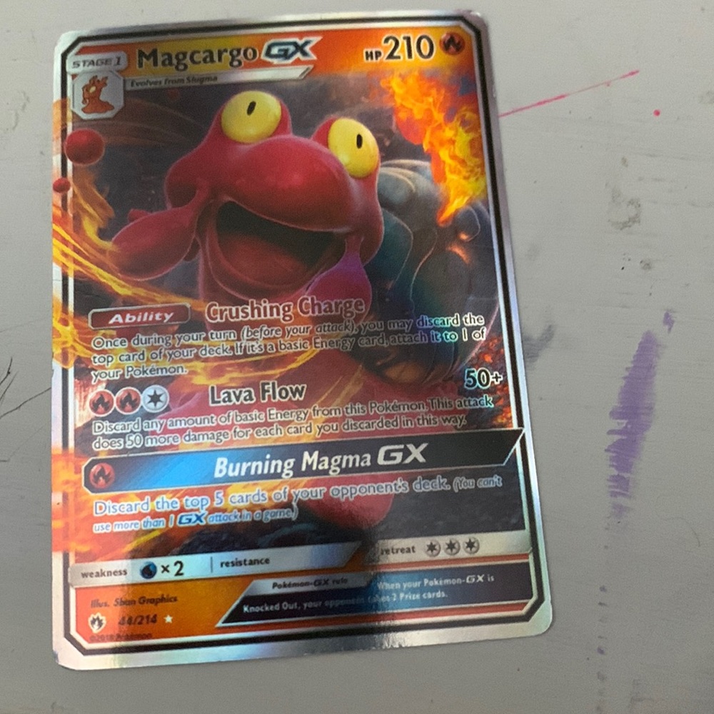Macargo GX Pokemon Card
